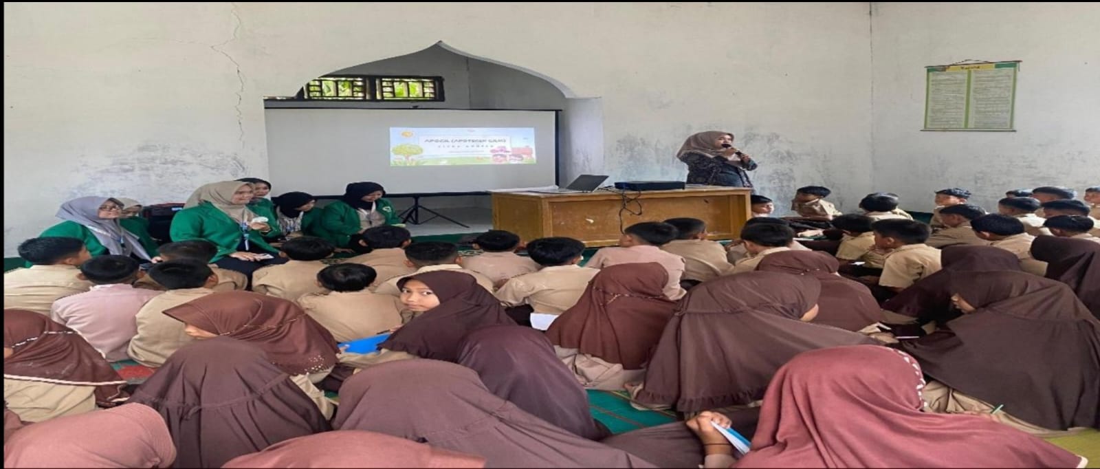 Suasana program Apocil di SDN 02 Jambu Lipo, Nagari Lubuk Tarok, Kecamatan Lubuk Tarok, Kebupaten Sijunjung,